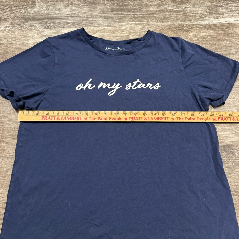 Draper James “Oh My Stars” T-Shirt Size Large 100% Cotton - Picture 4 of 7